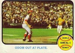 1973 Topps Baseball Cards      207     Blue Moon Odom Johnny Bench WS
